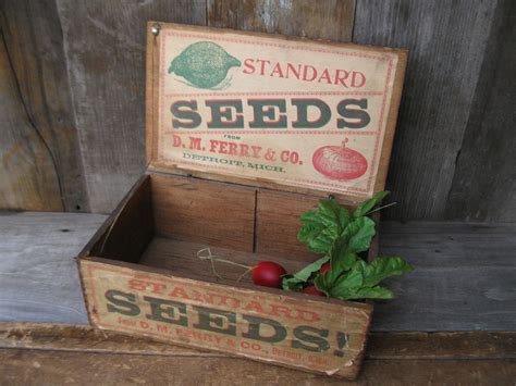 ferry's seed box metal|Antique Seed Boxes for sale .